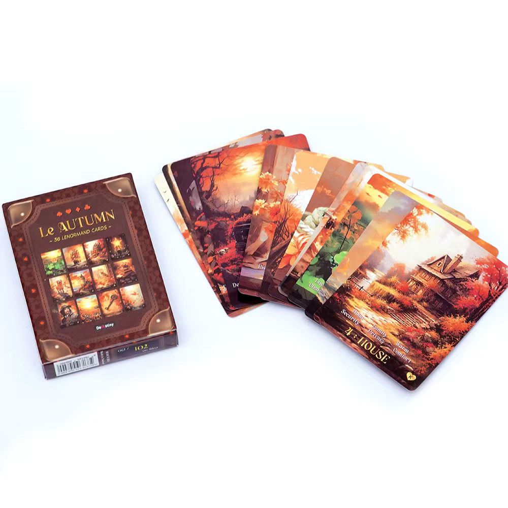 Lenormand Tarot Deck Le Autumn - đánh giá và giá Tarot Cards Deck With Guidebook