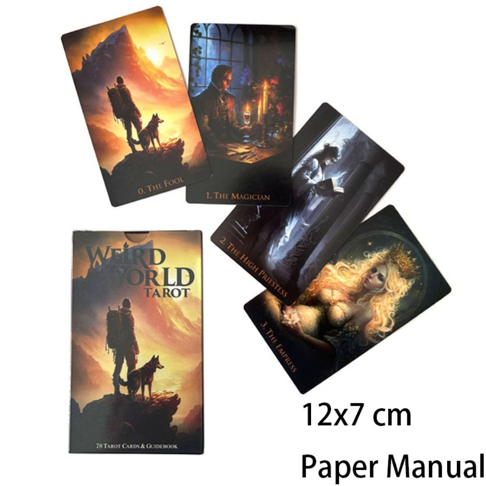 12*7cm Weird World Tarot 78 Ca - đánh giá và giá Tarot Cards Deck With Guidebook