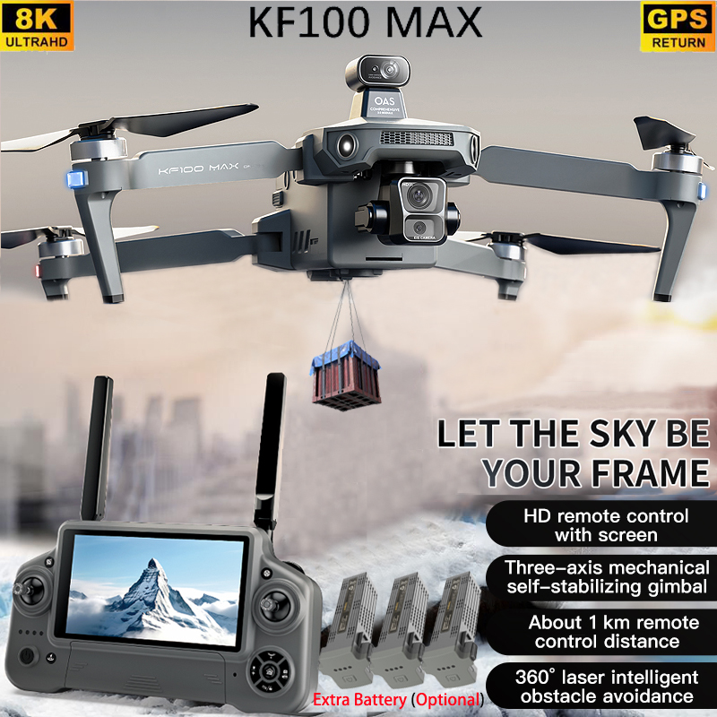 KF100 MAX GPS Drone 4K Camera  - đánh giá và giá Fpv Brushless Rc Drone 4K