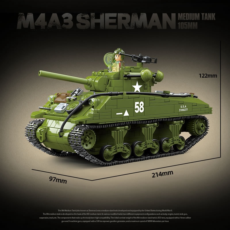 New World WarII Military Weapo - đánh giá và giá Lego Compatible Military Tank