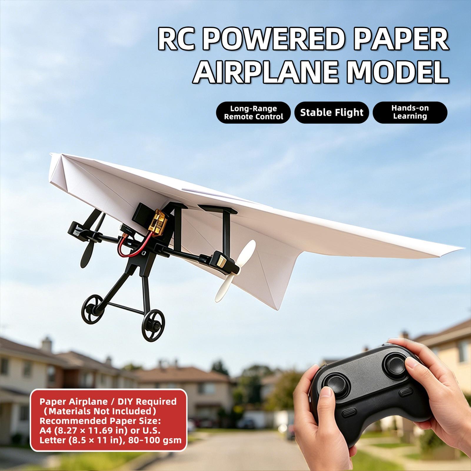 DIY RC Paper Airplane Kit Plan - đánh giá và giá Remote Control Toys