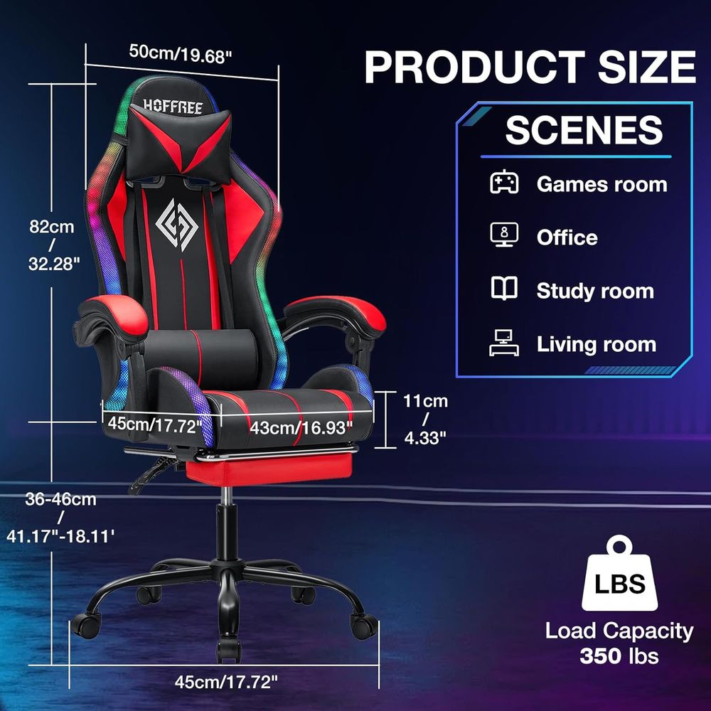 RGB Gaming Chair with Bluetoot - đánh giá và giá Video Games