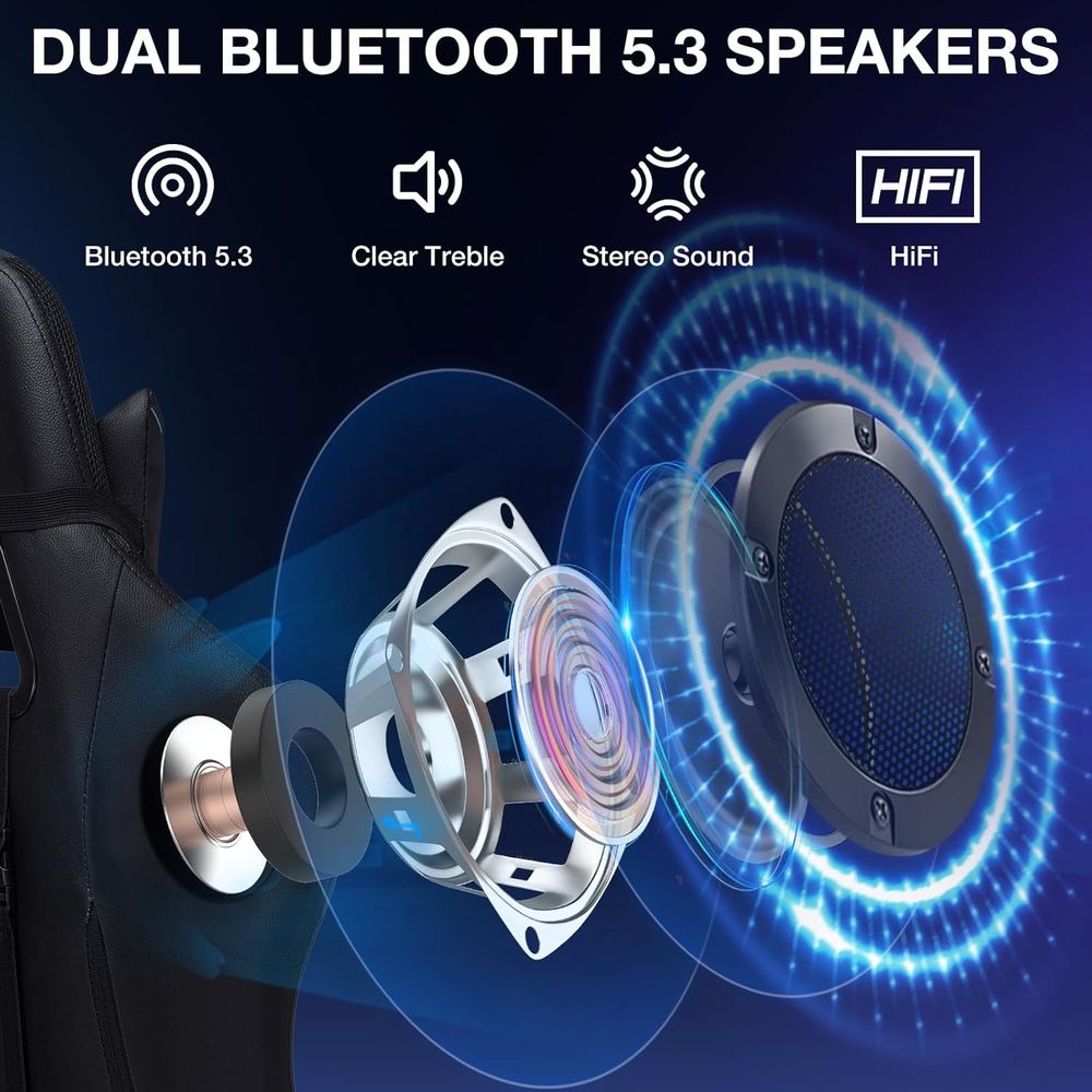 RGB Gaming Chair with Bluetoot - đánh giá và giá Video Games
