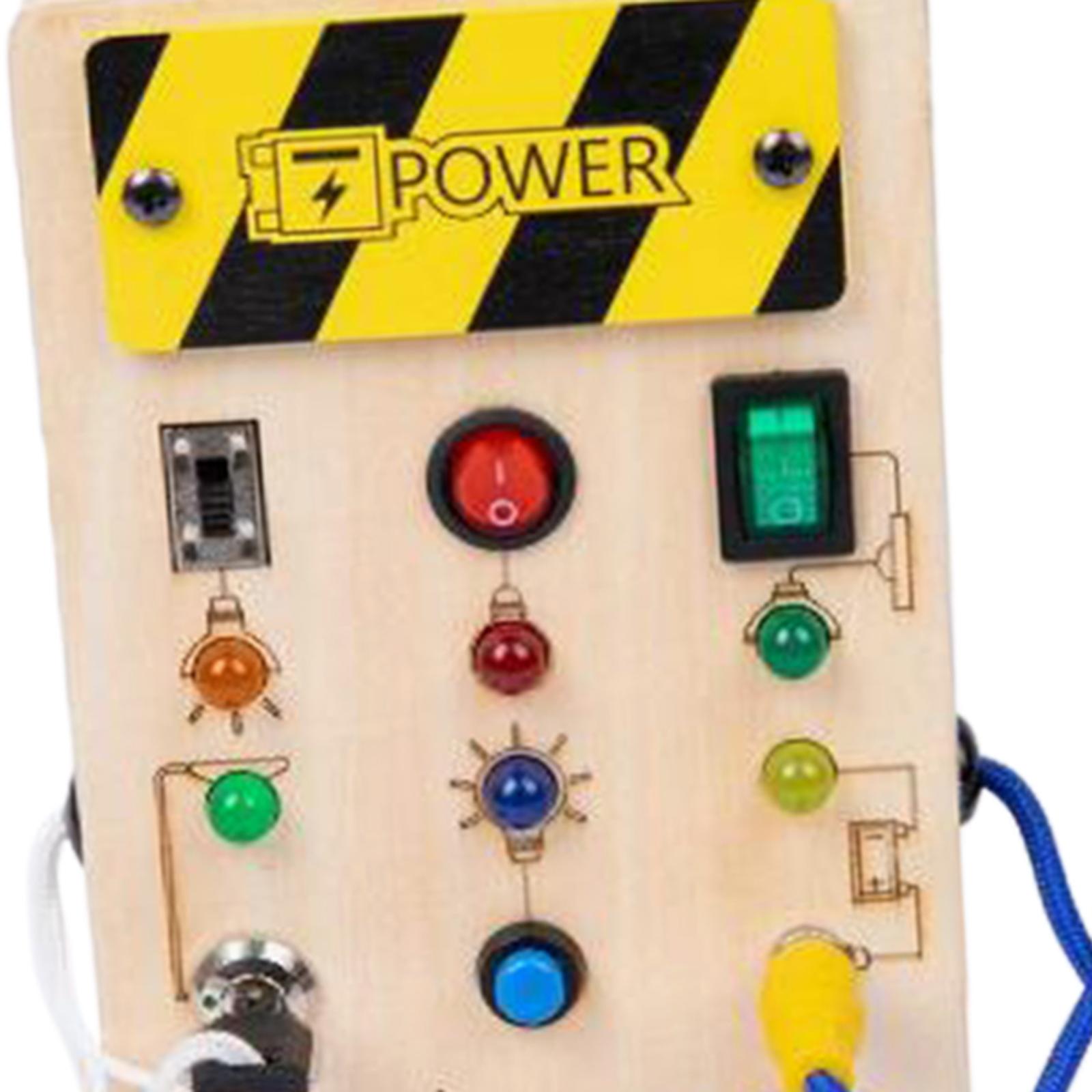 LED Wooden Sensory Board Toddl - đánh giá và giá Montessori Wooden Busy Board Toddler