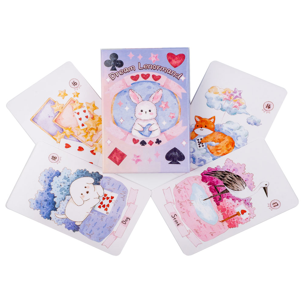 Rana Psychic Dream Lenormand T - đánh giá và giá Tarot Cards Deck With Guidebook