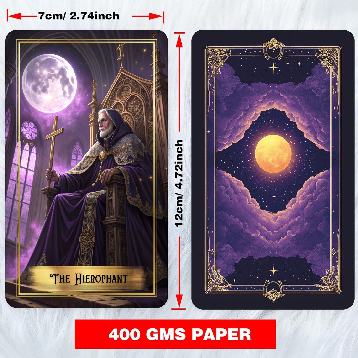 Purple Moon Tarot Cards Deck w - đánh giá và giá Tarot Cards Deck With Guidebook